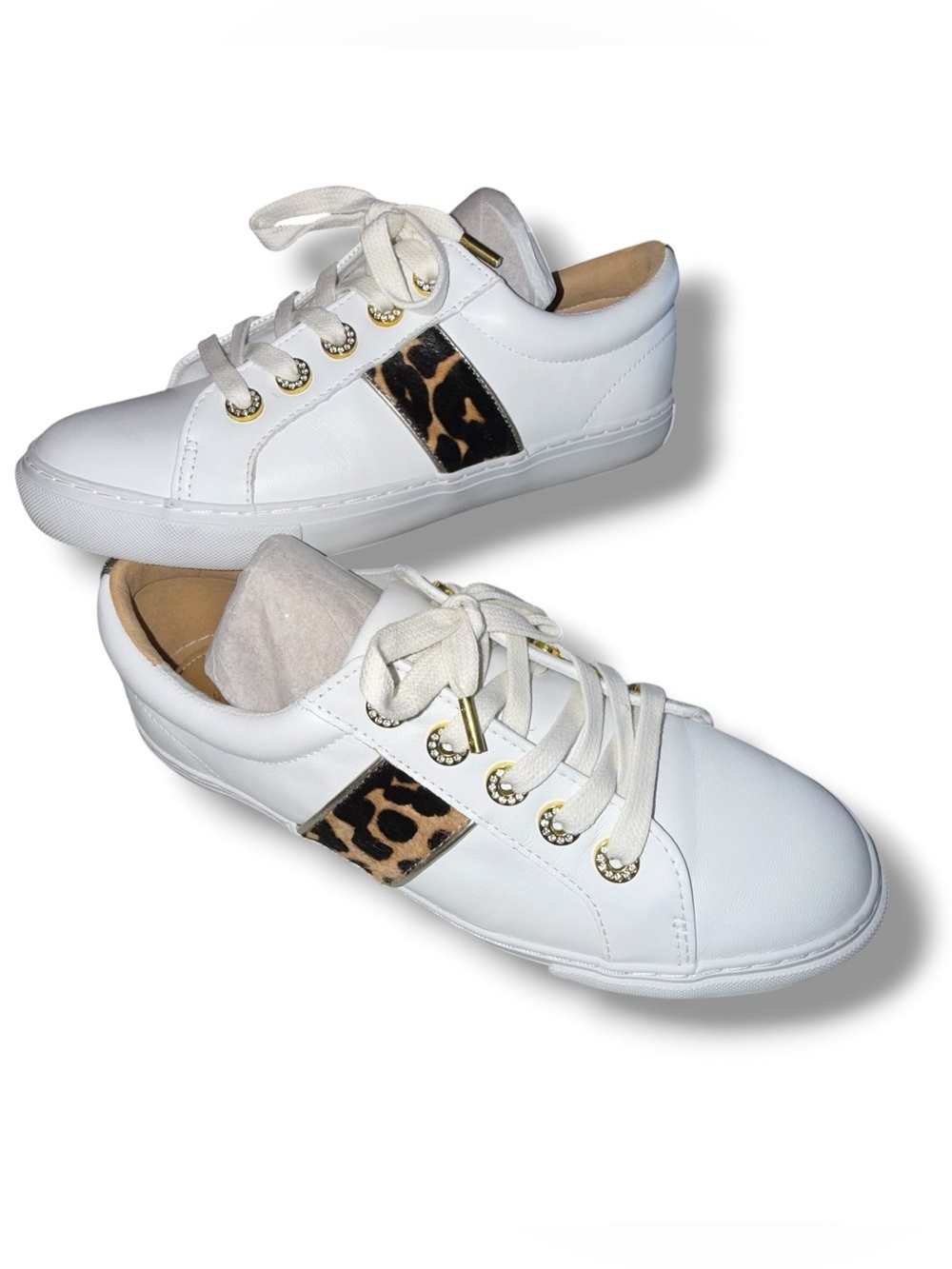 LILLY PULITZER – Lux Hallie Leopard Sneaker – Resort White – Women’s Size 10 - Picture 3 of 14